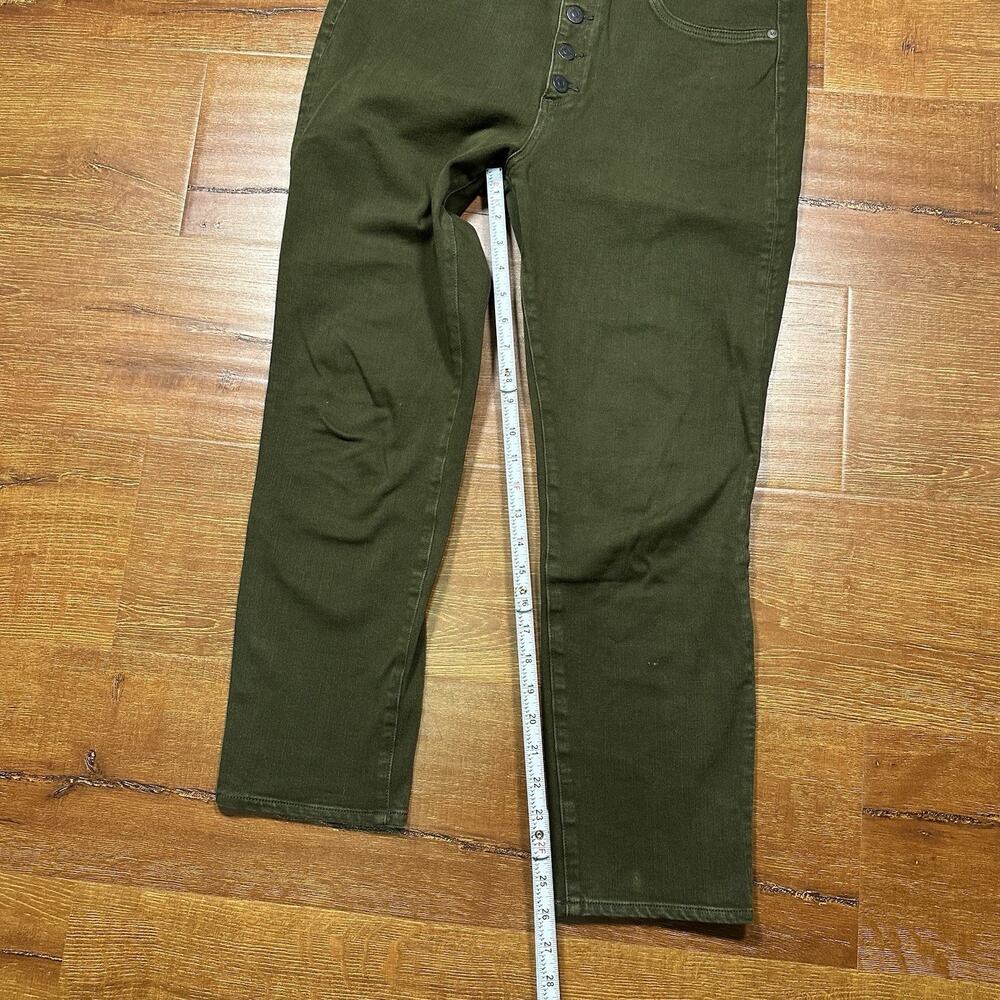 Veronica Beard Jeans Womens 32x26 Olive Green Chino Pants Army Retro City USA - Picture 9 of 16